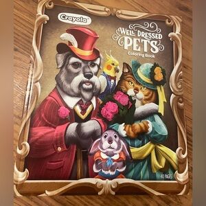 Crayola Well Dressed Pets Coloring Book with Vibrant Colors